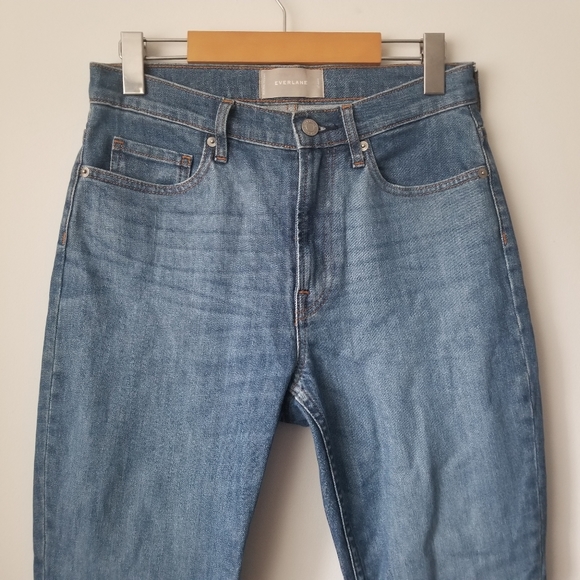 EVERLANE High-Rise Skinny Ankle Jean Mid Blue Size 27 - Picture 5 of 13
